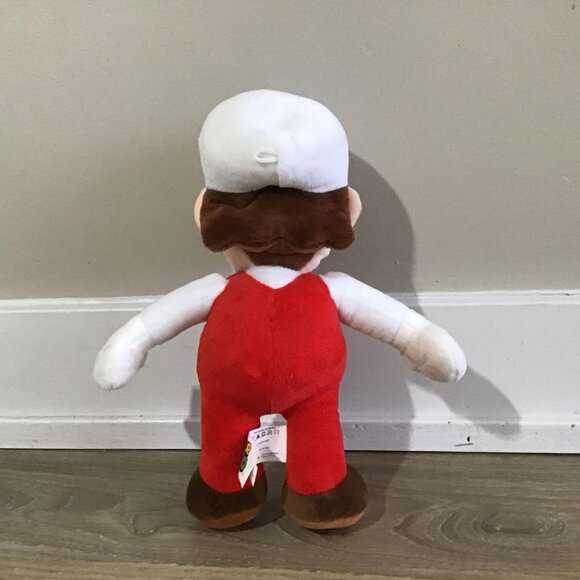 Super Mario Bros Fire Mario Plush All Star 12" - Picture 2 of 4
